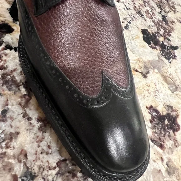 men’s shoes- handmade- new- spain- two tone leather - Picture 6 of 11